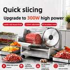 Vextron™ Professional Electric Meat & Food Slicer (190mm Stainless Steel Blade)