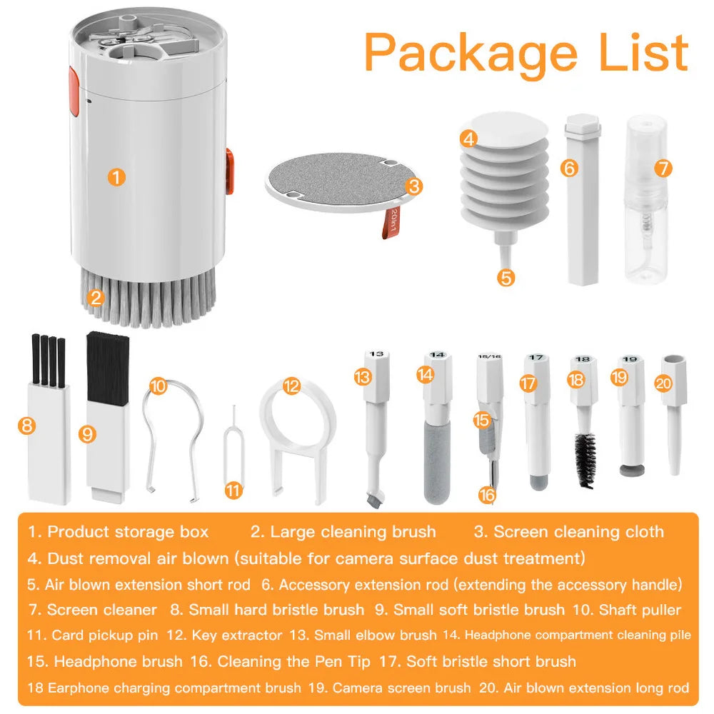 VEXTRON™ 20-in-1 Multi-Function Electronics Cleaning Kit