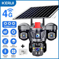 Vextron™ 4G SIM Card Solar Security Camera (Triple-Lens &amp; 360° Vision)