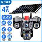 Vextron™ 4G SIM Card Solar Security Camera (Triple-Lens &amp; 360° Vision)