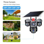 Vextron™ 4G SIM Card Solar Security Camera (Triple-Lens &amp; 360° Vision)