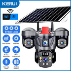 Vextron™ 4G SIM Card Solar Security Camera (Triple-Lens &amp; 360° Vision)
