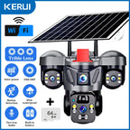 Vextron™ 4G SIM Card Solar Security Camera (Triple-Lens &amp; 360° Vision)